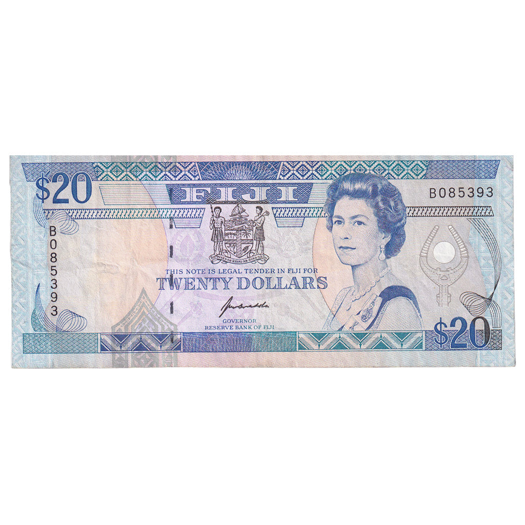 Banconote, Figi, 20 Dollars, 1992, KM:95a, BB