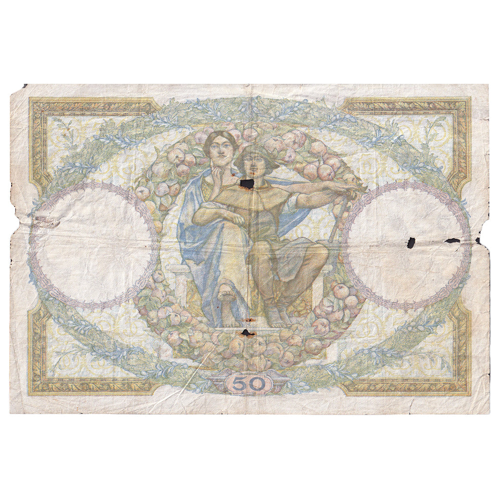 Frankreich, 50 Francs, Luc Olivier Merson, 1934, C.15229, GE, Fayette:16.05
