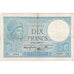 Francia, 10 Francs, Minerve, 1939, G.73277, BB, Fayette:07.9, KM:84