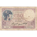 Francia, 5 Francs, Violet, 1933, Q.55533, MC, Fayette:03.17, KM:72e