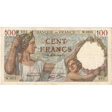 França, 100 Francs, Sully, 1939, W.3815, EF(40-45), Fayette:26.12, KM:94