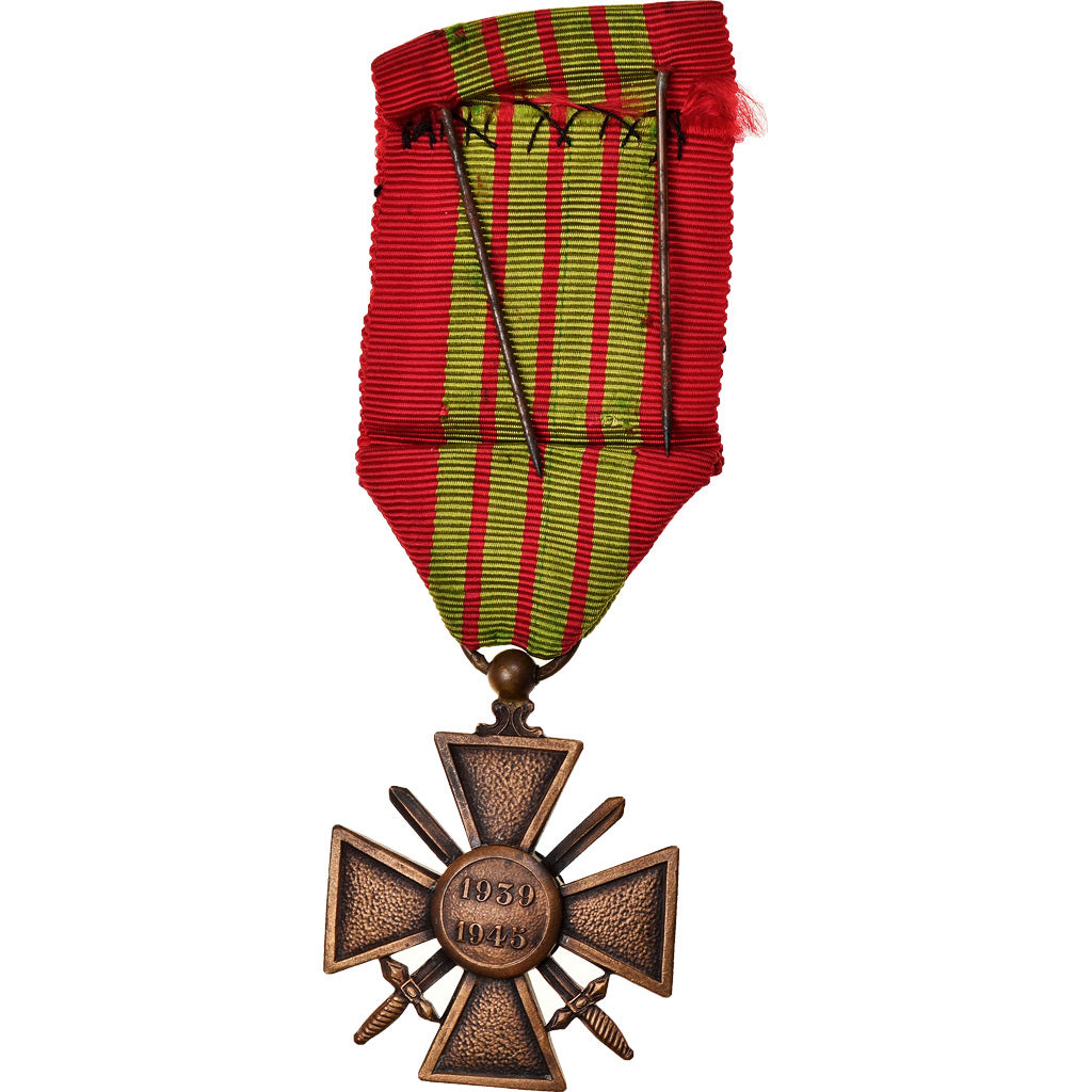 France, Croix de Guerre, 5 Citations, Médaille, 1939-1945, Excellent Quality