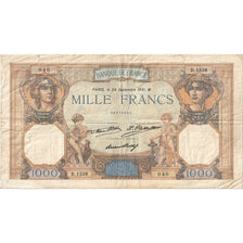 Frankreich, 1000 Francs, Cérès et Mercure, 1931, D.1536, SGE+, Fayette:37.06