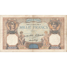 France, 1000 Francs, Cérès et Mercure, 1932, D.2161, B, Fayette:37.07, KM:79b