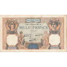 Francja, 1000 Francs, Cérès et Mercure, 1938, S.4780, AU(50-53)