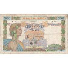 Francia, 500 Francs, La Paix, 1941, X.3912, MB, Fayette:32.23, KM:95b