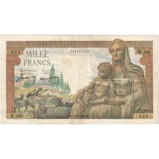 Francja, 1000 Francs, Déesse Déméter, 1942, W.388, VF(30-35), Fayette:40.02
