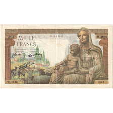 Frankrijk, 1000 Francs, Déesse Déméter, 1943, W.2646, TTB, Fayette:40.15
