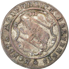 Moneda, CANTONES SUIZOS, BERN, 1/2 Batzen, 1788, Bern, MBC, Vellón, KM:91