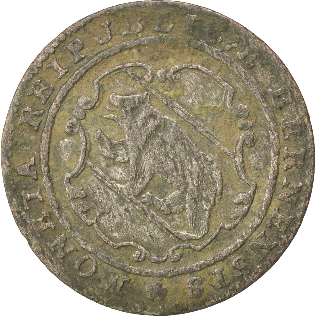 SWISS CANTONS, 1/2 Batzen, 1777, Bern, KM #91, VF(30-35), Billon, 23, 1.52