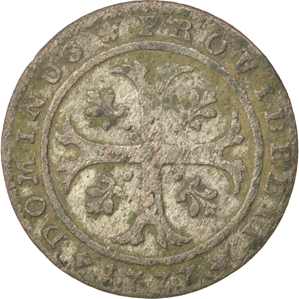 SWISS CANTONS, 1/2 Batzen, 1777, Bern, KM #91, VF(30-35), Billon, 23, 1.52