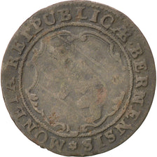 SWISS CANTONS, 1/2 Batzen, 1719, Bern, KM #91, VF(20-25), Billon, 23, 1.51