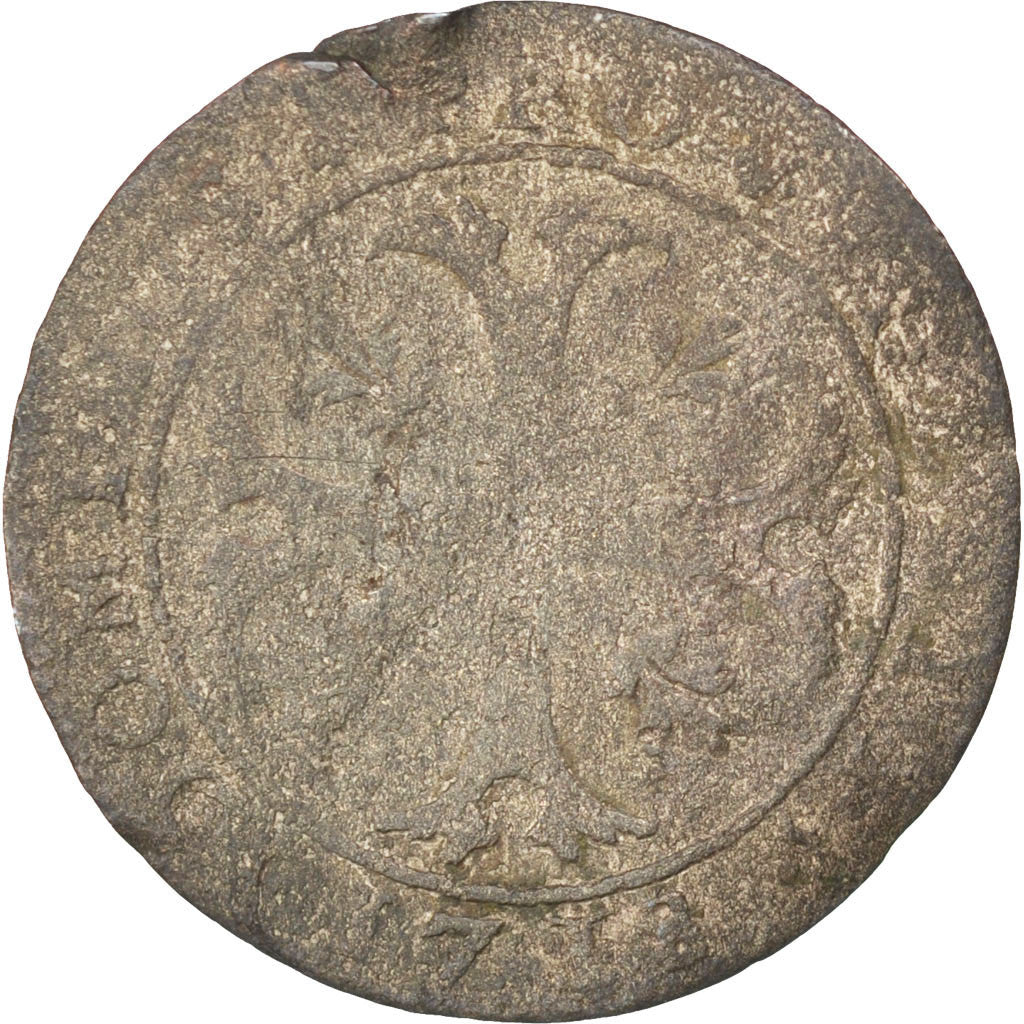 SWISS CANTONS, 1/2 Batzen, 1718, Bern, KM #91, VG(8-10), Billon, 23, 1.50