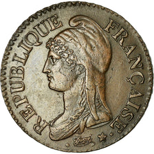 Munten, Frankrijk, Dupré, 5 Centimes, 1799, Lille, ZF+, Bronze, KM:640.11