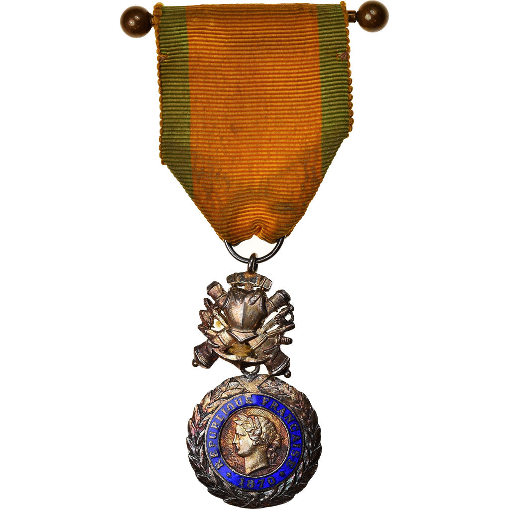 Francia, Troisième République, Valeur et Discipline, medalla, 1870, Muy buen