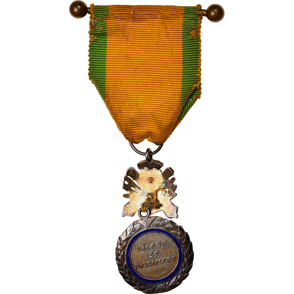Francia, Troisième République, Valeur et Discipline, medalla, 1870, Muy buen