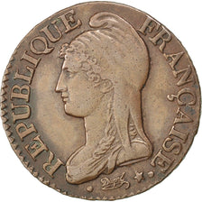 FRANCE, Dupré, 5 Centimes, 1799, Lille, KM #640.11, EF(40-45), Bronze, Gadoury #