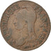 Moneda, Francia, Dupré, 5 Centimes, 1799, Paris, BC+, Bronce, KM:640.1