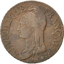 FRANCE, Dupré, 5 Centimes, 1799, Paris, KM #640.1, EF(40-45), Bronze, 28, Gadour