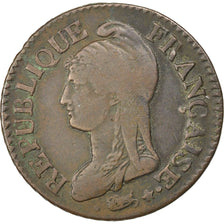 FRANCE, Dupré, 5 Centimes, 1799, Lille, KM #640.11, VF(30-35), Bronze, Gadoury #