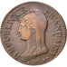 Consulat, 5 Centimes Dupré, L'An 8 AA, Metz, Gadoury 126a
