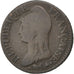 FRANCE, Dupré, 5 Centimes, 1798, Strasbourg, KM #640.4, VF(20-25), Bronze, 28, G
