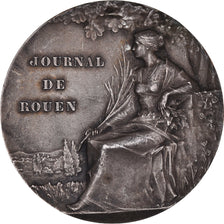 Frankreich, Medaille, Journal de Normandie, Rouen, Baudichon, VZ, Silvered