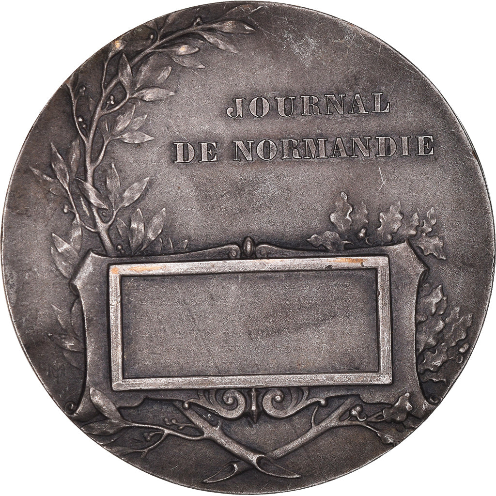 Frankreich, Medaille, Journal de Normandie, Rouen, Baudichon, VZ, Silvered