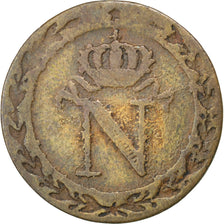 FRANCE, Napoléon I, 10 Centimes, 1808, Strasbourg, KM #676.3, VF(30-35), Billon,