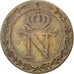FRANCE, Napoléon I, 10 Centimes, 1808, Strasbourg, KM #676.3, VF(30-35), Billon,