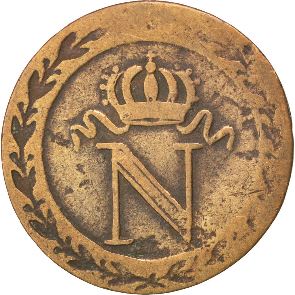 Premier Empire, 10 Centimes Napoléon Ier, 1808 W, Lille, Faux d'époque, Gadoury 