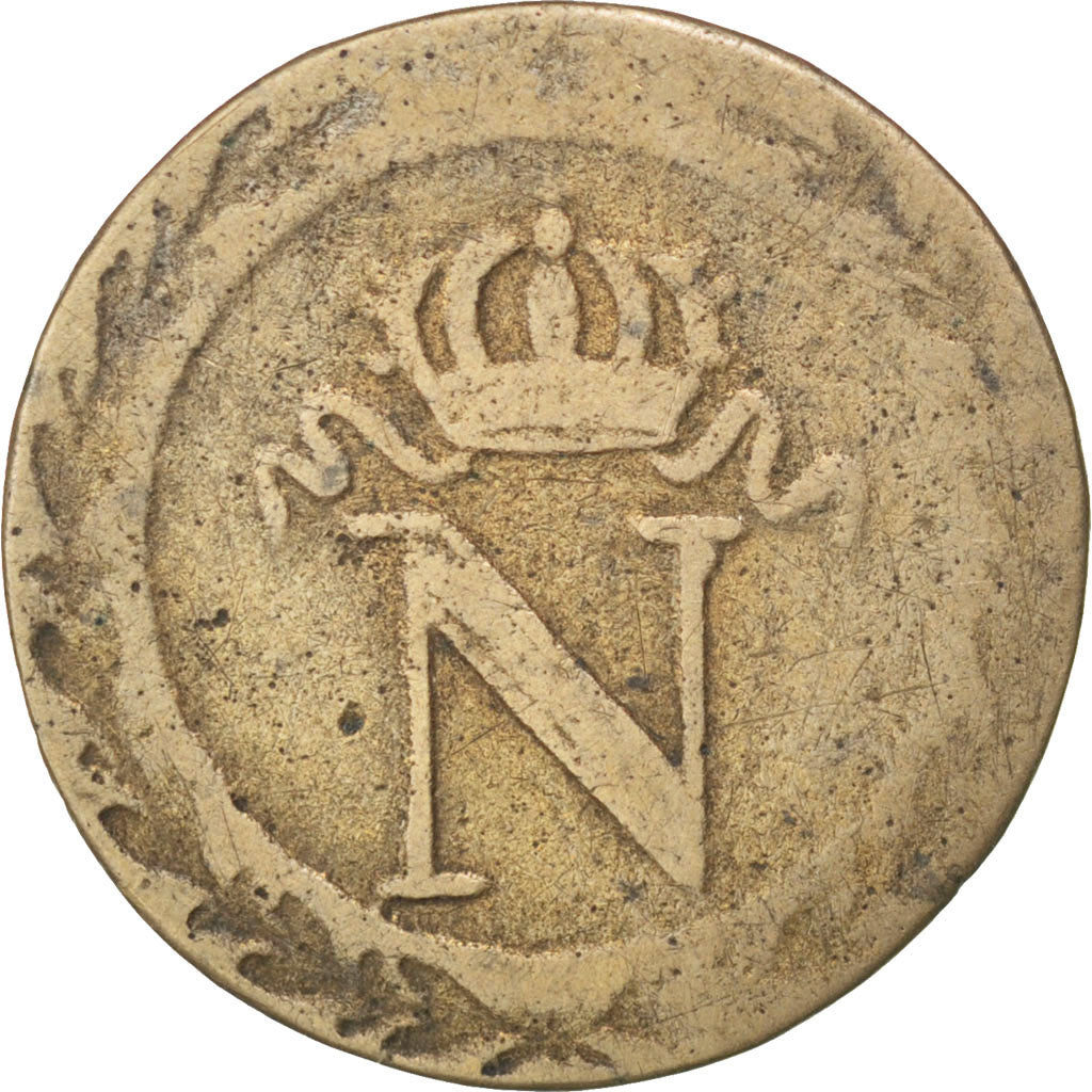 Premier Empire, 10 Centimes Napoléon Ier, 1808 W, Lille, Faux d'époque, Gadoury 