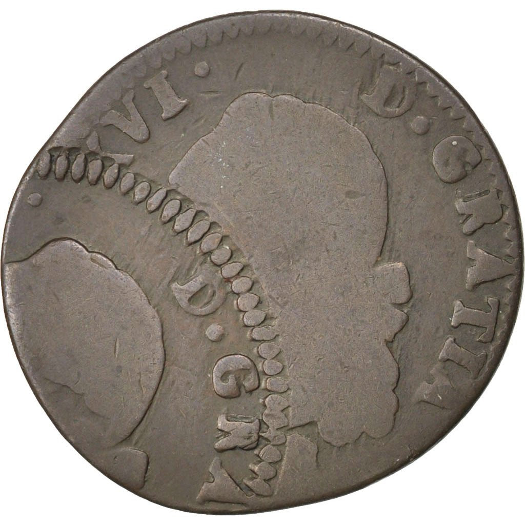 FRANCE, Sol, Bordeaux, KM #578.8, VG(8-10), Copper, Gadoury #350, 8.49