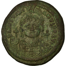 Coin, Justinian I, Follis, Constantinople, EF(40-45), Copper, Sear:163