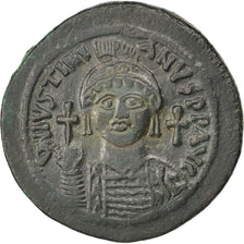 Justinian I 527-565, Follis, Kyzikos, AU(50-53), Copper, Sear #207, 22.44