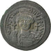 Justinian I 527-565, Follis, Kyzikos, AU(50-53), Copper, Sear #207, 22.44