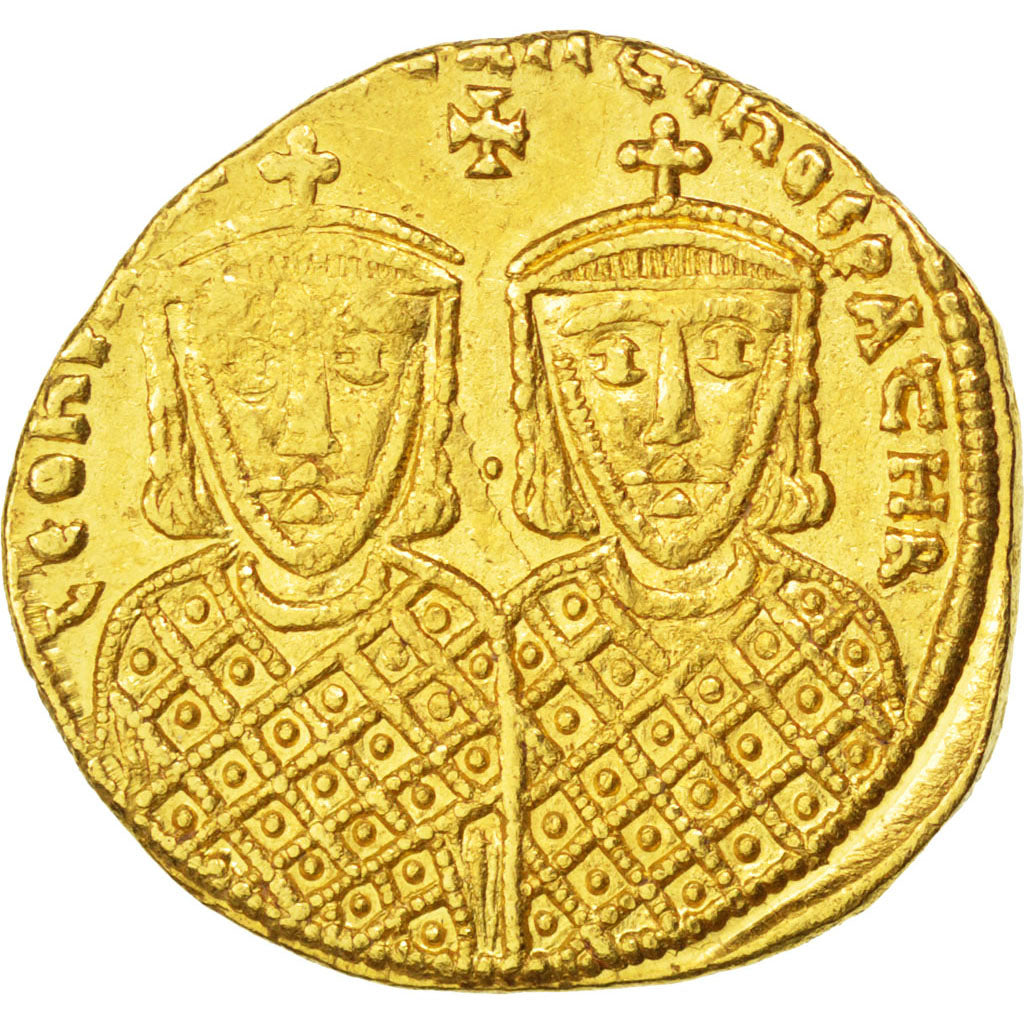 Leo IV and Constantine VI 775-780, Solidus, Constantinople, graded, NGC,...