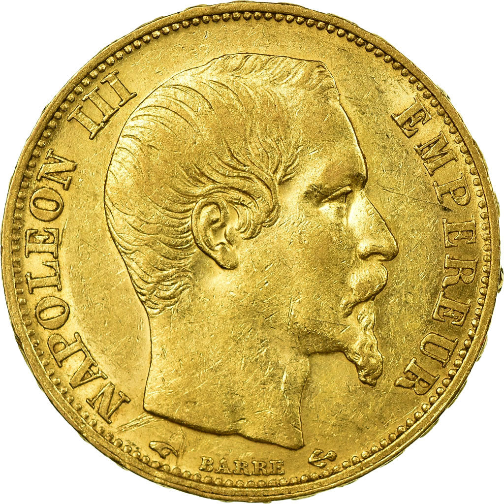 Munten, Frankrijk, Napoleon III, Napoléon III, 20 Francs, 1860, Paris, ZF+