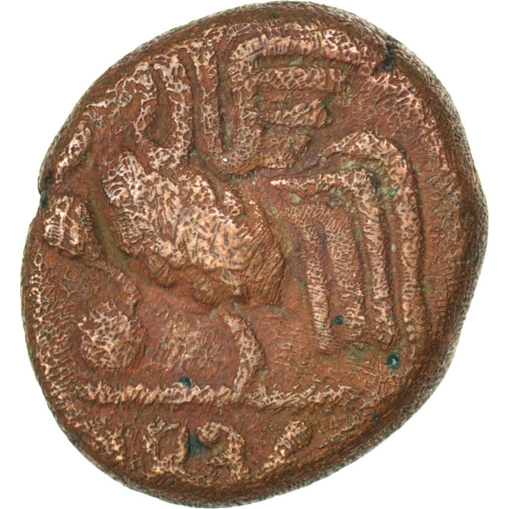INDIA - FRANCESE, Doudou, 1836, MB+, Bronzo, KM:52
