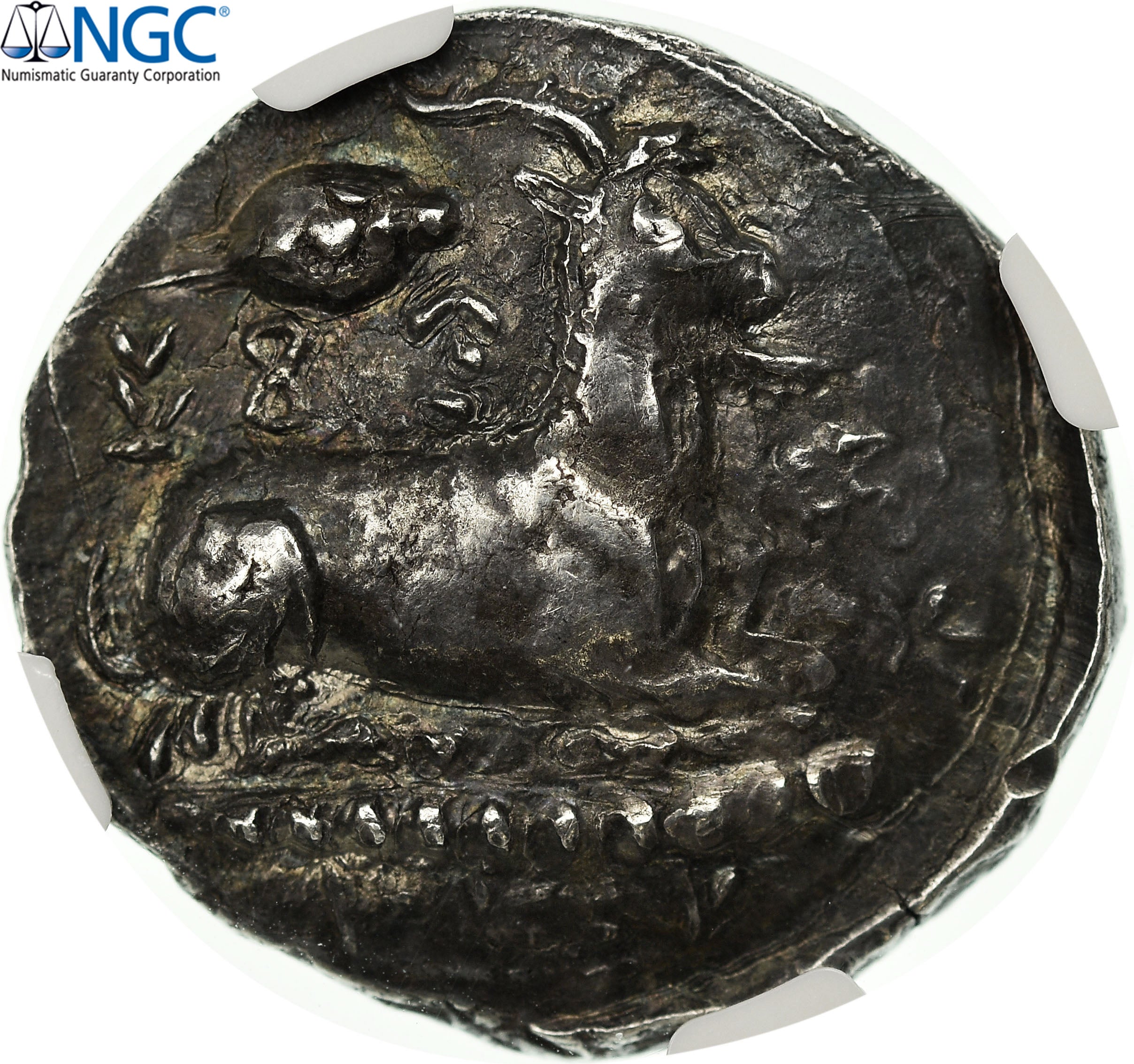 Cyprus, Evagoras Ist, Stater, 411-374/3 BC, Salamis, Silver, NGC, EF(40-45)