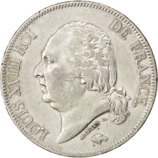 Monnaie, France, Louis XVIII, 5 Francs, 1823, Bayonne, TTB, Argent, KM:711.8