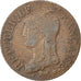 Munten, Frankrijk, Dupré, 5 Centimes, 1799, Strasbourg, FR+, Bronze, KM:640.4