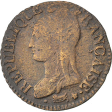 FRANCE, Dupré, 5 Centimes, 1798, Paris, KM #640.1, VF(20-25), Bronze, 28, Gadour