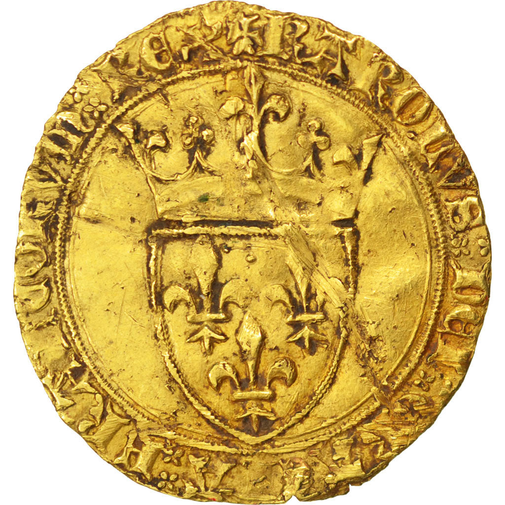 FRANCE, Ecu d'or, VF(20-25), Gold, Duplessy #369, 4.08
