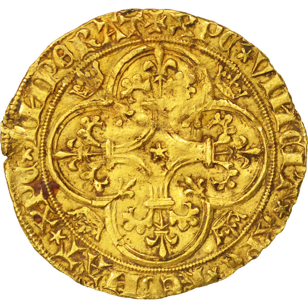FRANCE, Ecu d'or, VF(20-25), Gold, Duplessy #369, 4.08