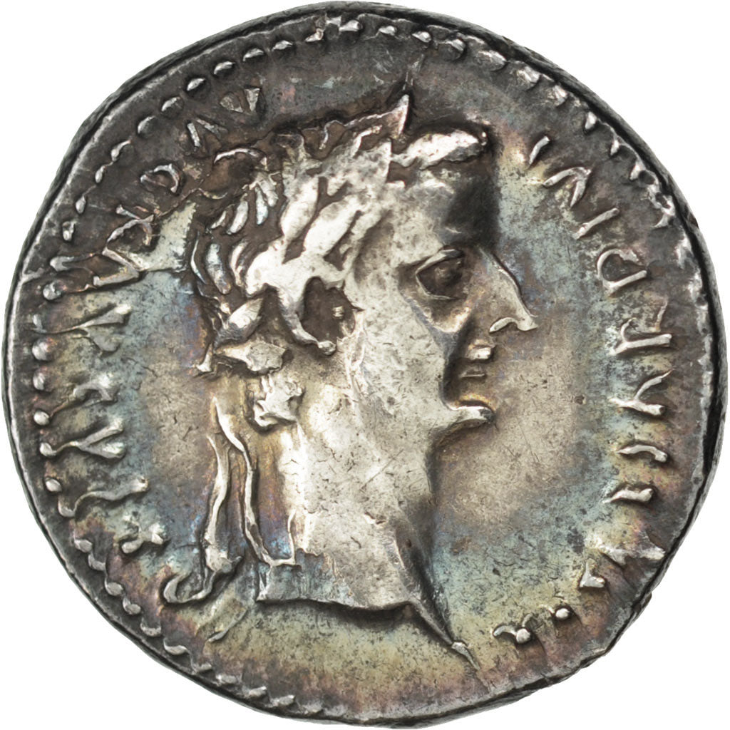 Tiberius, Denarius, Lyons, AU(50-53), Silver, RIC #26, 3.74