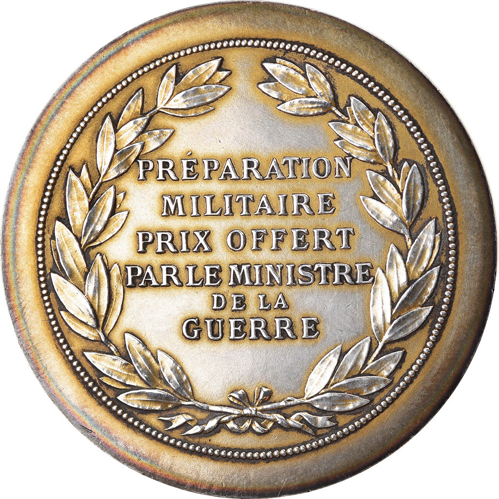 Francia, medalla, Préparation Militaire, Offert par le Ministre de la Guerre