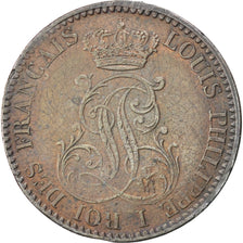 FRENCH GUIANA, 10 Centimes, 1846, Paris, KM #A2, EF(40-45), Billon, Lecompte...