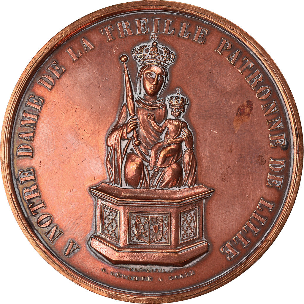 France, Medal, Sacre de Monseigneur Désiré Dennel, Evêque de Beauvais, à