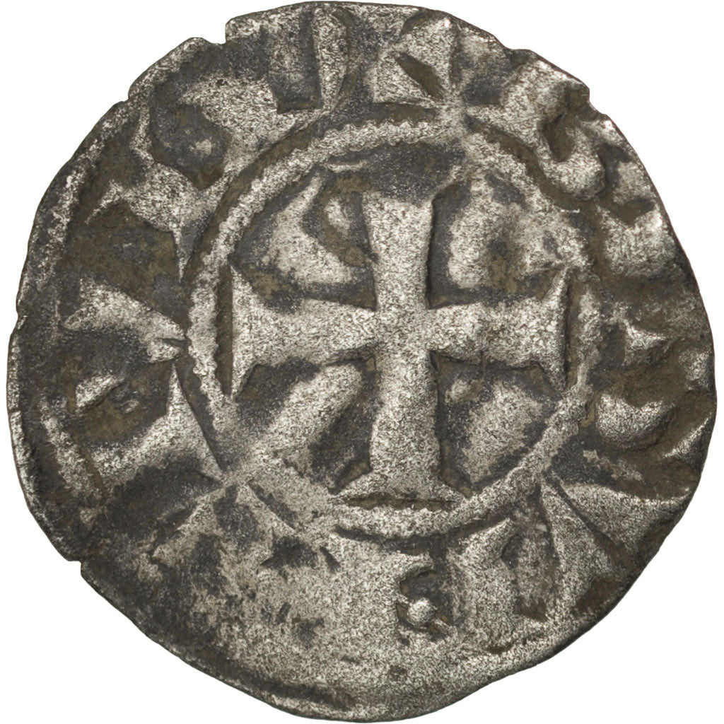 Coin, France, Denarius, Besançon, VF(30-35), Silver, Boudeau:1278